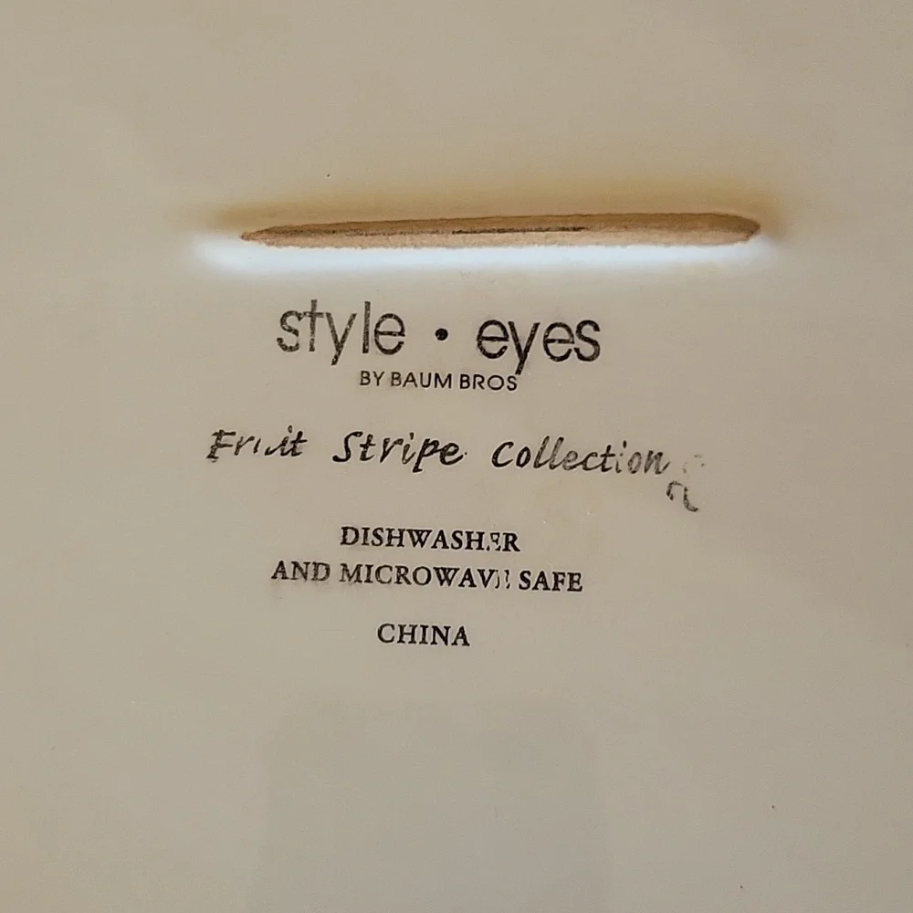 Style Eyes Fruit Stripe Pie Pan Dish